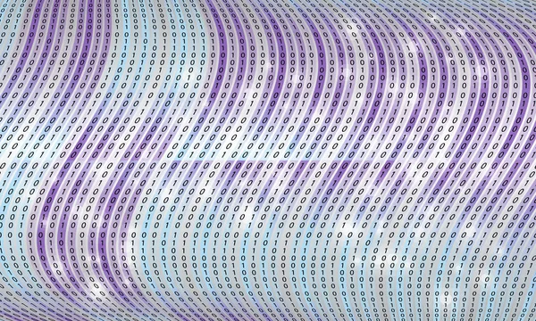 未来派矢量背景和黑色的二进制代码 — 图库矢量图片