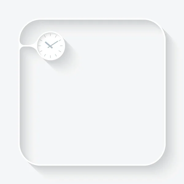 Egy fehér szöveg doboz ikon órák — Stock Vector