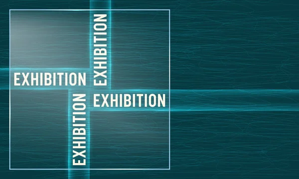 Vektor abstrakten Hintergrund mit Thema der Ausstellung — Stockvektor