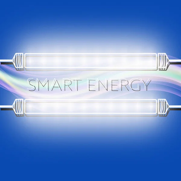 Background and the words smart energy — Stock Vector