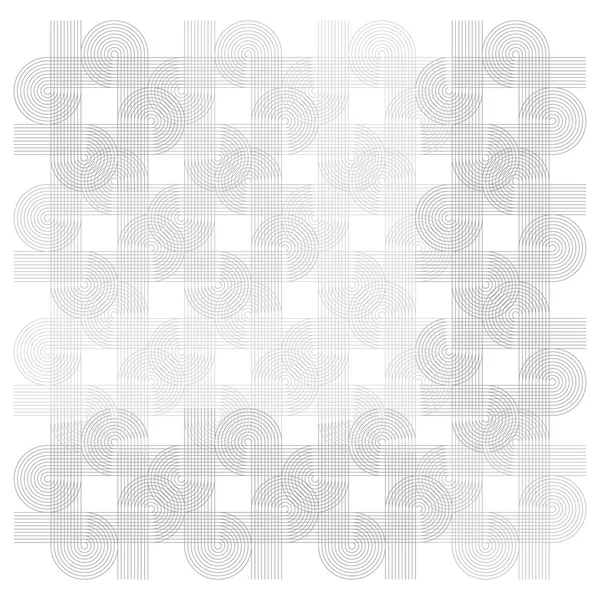 Vector geometrische achtergrond met gekoppelde lijnen en cirkels — Stockvector