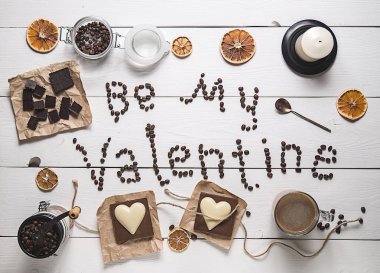 sabah kahve Üstten Görünüm 