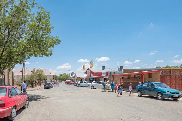 Escena callejera en Jagersfontein — Foto de Stock