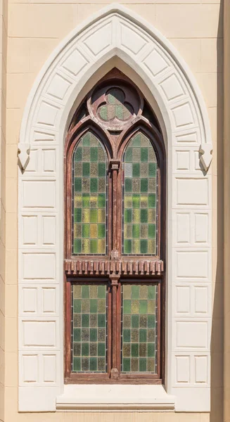 窗口的荷兰被改革的教会在菲利普波利斯 — 图库照片