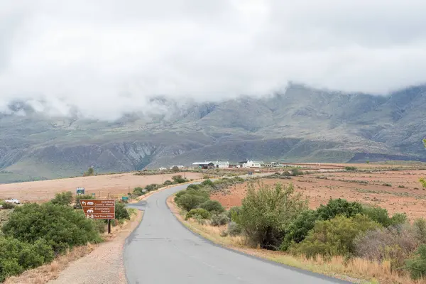 Początkiem Swartberg Pass — Zdjęcie stockowe