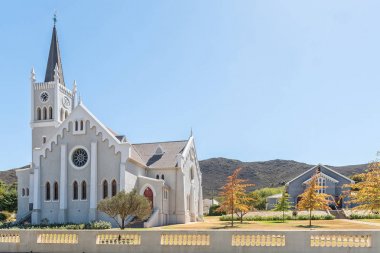 Historic Dutch Reformed Church and hall in Barrydale clipart