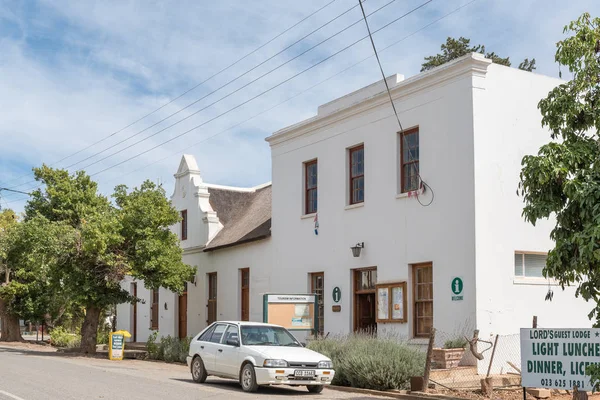 Centro de información turística en un edificio histórico en McGregor — Foto de Stock