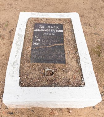 Tarihi mezar Genadendal görevde