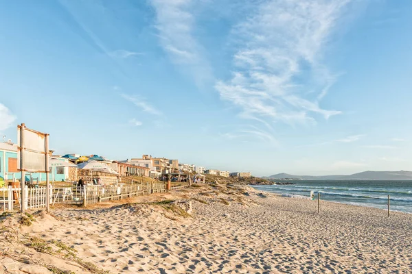 Sunset at a beach at Mykonos in Langebaan — Stock Photo, Image