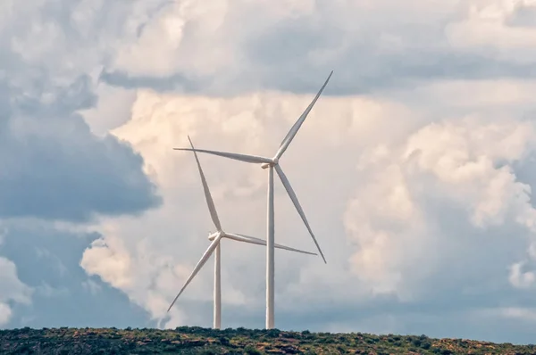 Wind turbines on a mountain near Noupoort