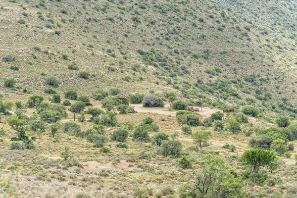 Picknickplatz auf dem Weg ins Tal der Verwüstung — Stockfoto