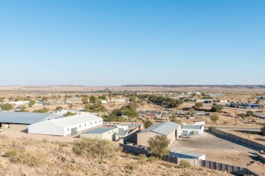 Keetmanshoop sanayi bölgesi görünümünü