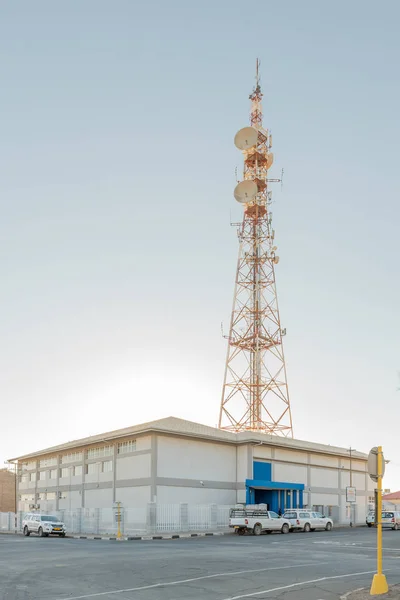 Technical offices of Namibia Telecom Namibia with microwave tele — Stock Photo, Image