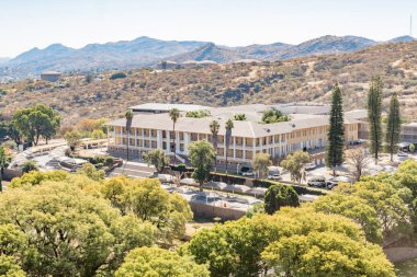 Tintenpalast, the Namibian parliament buildings in Windhoek clipart