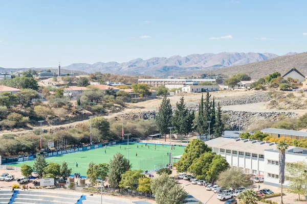 AstroTurf hockey fält av Windhoek High School i Windhoek — Stockfoto