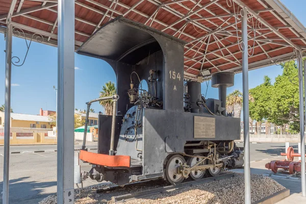 Zwillinge Hayır 154a buharlı lokomotif Windhoek içinde — Stok fotoğraf