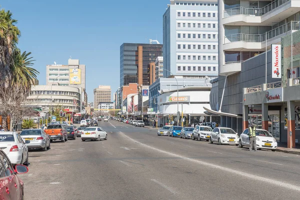 Vista de la Avenida Independencia en Windhoek — Foto de Stock