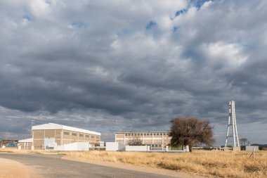 Pompa istasyonu Von Bach baraj üzerinde Windhoek su boru hattı için 