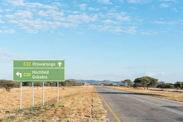 Yön işareti C22 yolda