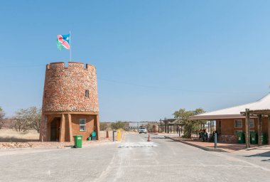 Galton Gate etkin Namibya Ulusal parkta