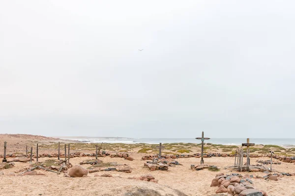 Historic cemetry at Cape Cross — Stock Photo, Image