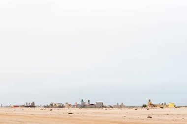 Wlotzkasbaken, Namib Çölü'nde küçük bir köy görünümü