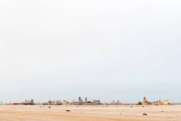 Veduta di Wlotzkasbaken, un piccolo villaggio nel deserto del Namib — Foto Stock