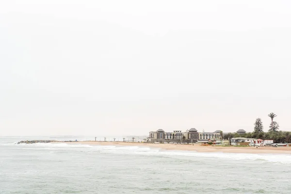 Molen and Strand Hotel Swakopmund seen from the historic jetty — Stock Photo, Image