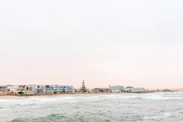 Swakopmund in Namibia as seen from the historic jetty — Stock Photo, Image