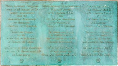 Anma plak Swakopmund tarihi iskele girişinde