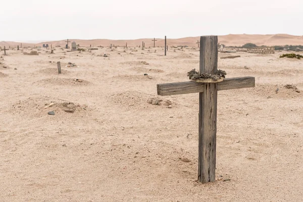 Tomba nello storico cimitero Herero di Swakopmund — Foto Stock