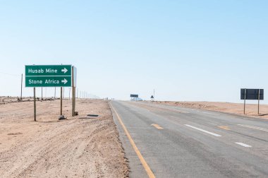 Husab maden ve taş Afrika yakınındaki Arandis Sapağı