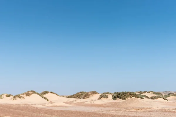 典型的纳米布沙漠海岸沙丘骷髅海岸地区 — 图库照片