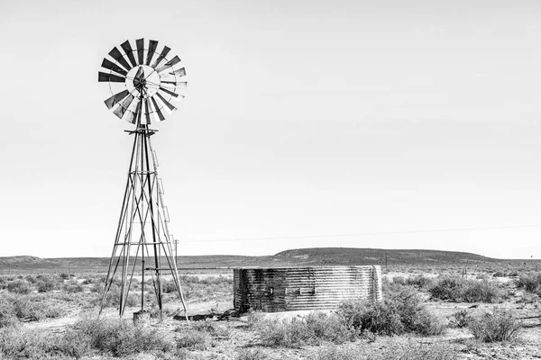 Rural monocromo Karoo escena —  Fotos de Stock