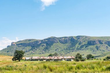 Yel değirmeni çiftliği Oliviershoek Pass üstündeki Chalets