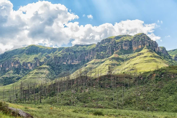 Injisuthi kampından görüntüleyin. Van Heiningen Pass sağ — Stok fotoğraf