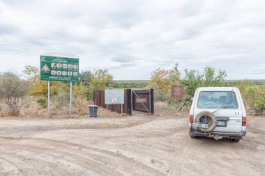 Park alanı ve Mantambeni kuş gizlemek girişi
