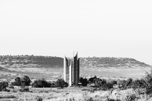 Voortrekker Monumento em Winburg, na Província de Free State. Mono — Fotografia de Stock