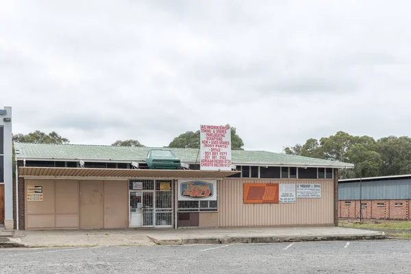 Winburg África Sul Março 2020 Cena Rua Com Oficina Veículos — Fotografia de Stock