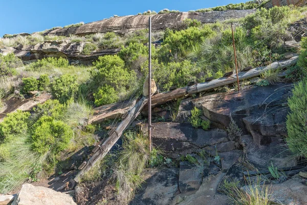 Uma Escada Madeira Wodehouse Trail Glen Reenen Golden Gate — Fotografia de Stock