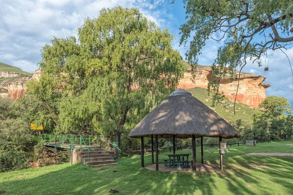 Gulden Gate Highlands National Park South Africa Mars 2020 Husvagnsparken — Stockfoto