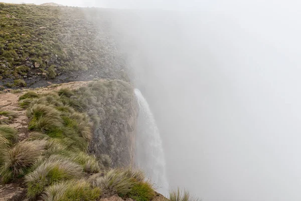 Sommet Des Chutes Tugela Deuxième Haute Cascade Sur Terre 948M — Photo