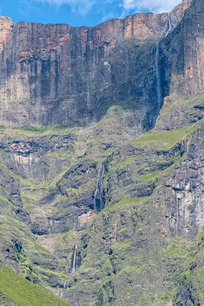 Tugela Şelalesi Dünyanın Yüksek Ikinci Şelalesi Tugela Tüneli Mağarası Ndan — Stok fotoğraf