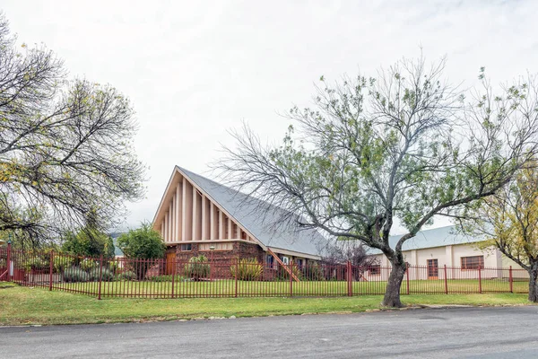 Harrismith Sudáfrica Marzo 2020 Una Escena Callejera Con Iglesia Misionera —  Fotos de Stock