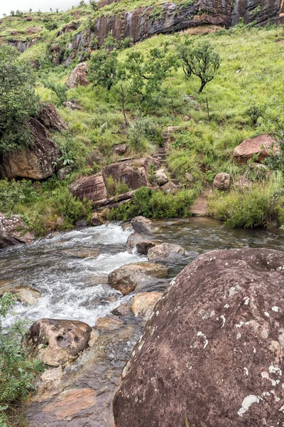 Mahai River Crossing Heavy Rains Hiking Trail Gudu Pools Lookout — Stock Photo, Image