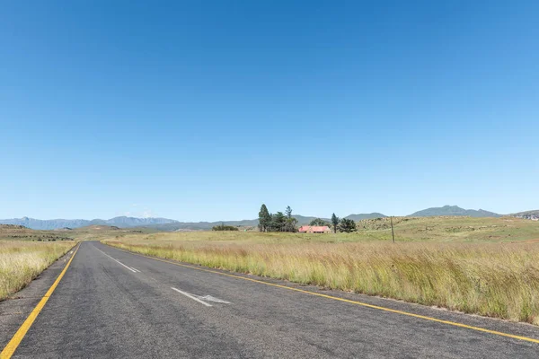 Landscape Road R712 Golden Gate Free State Province Maluti Mountains — Stock Photo, Image