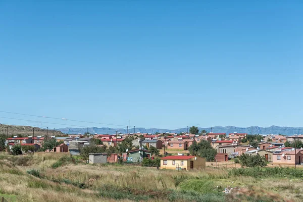 Phuthaditjhaba Jižní Afrika Března 2020 Domy Silnice R712 Phuthaditjhaba Provincii — Stock fotografie