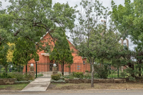 Harrismith Zuid Afrika Maart 2020 Een Straatbeeld Met Katholieke Kerk — Stockfoto