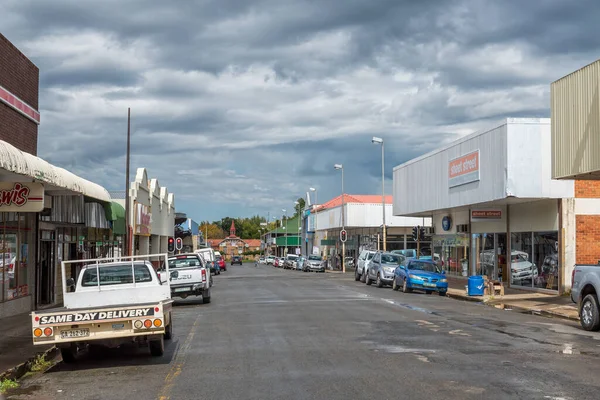 Ficksburg Jižní Afrika Března 2020 Pouliční Scéna Podniky Vozidly Ficksburgu — Stock fotografie