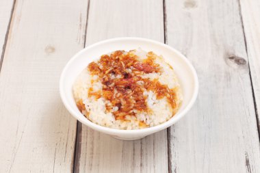 Domuz yağı pirinç - özel domuz eti lezzet ile pirinç 